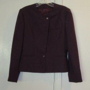 Lined Maroon Jacket by ARENZANO Size 9